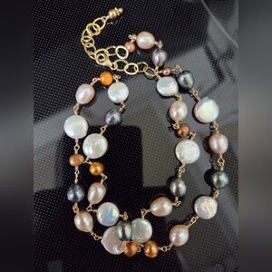 Collar barroco exclusivo de la marca Mottif 14/20 Gold Fild